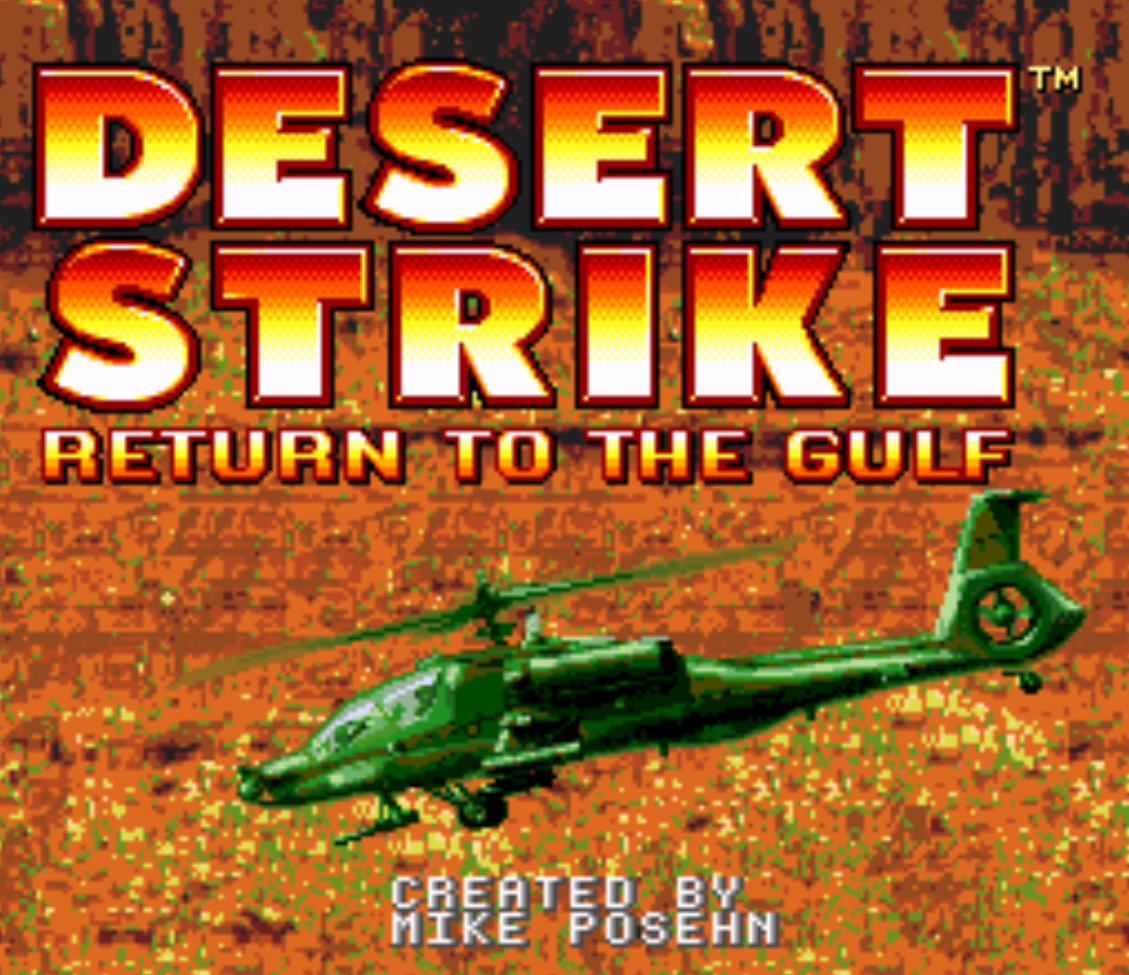 Desert Strike Return to the Gulf Title Screen